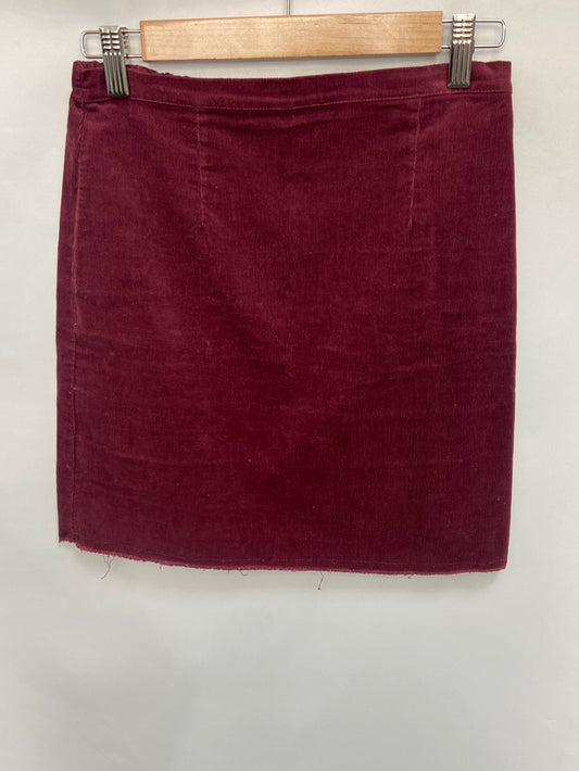 RENATTA&GO.Falda mini micropana burdeos T.36