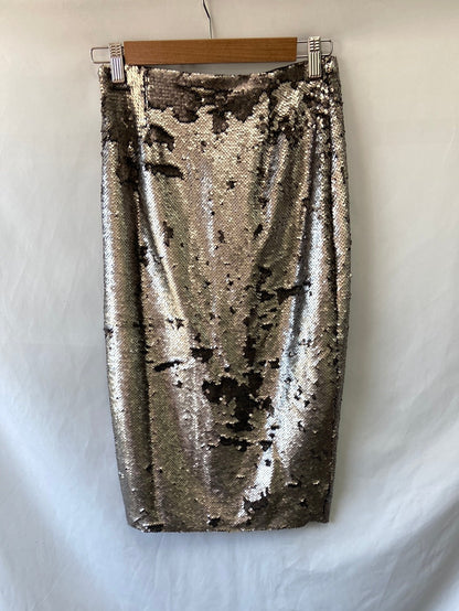 MANGO. Falda lentejuelas T.34