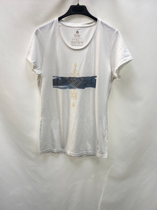 BINDU.Camiseta blanca dibujo T.l