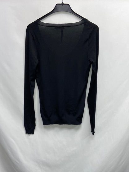 INTROPY. Ts black basic cardigan