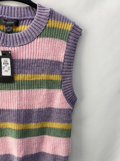 PRIMARK.Pastel striped vest S.34/36