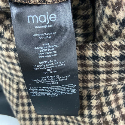 MAJE. Pantalón corto pata de gallo T.36