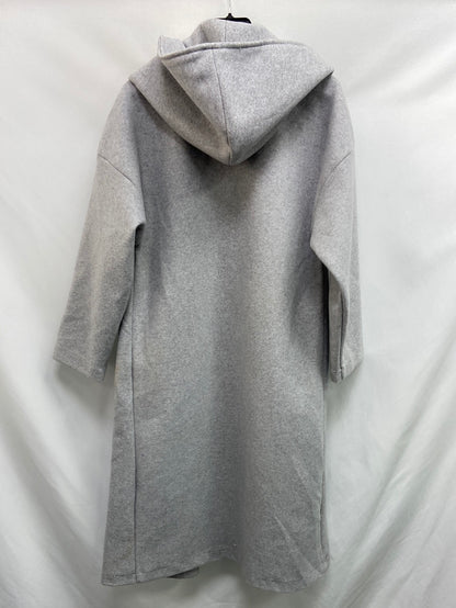 STRADIVARIUS.Abrigo gris oversized T.XS