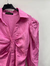 PALOMA LACACI.Vestido rosa lino T.S