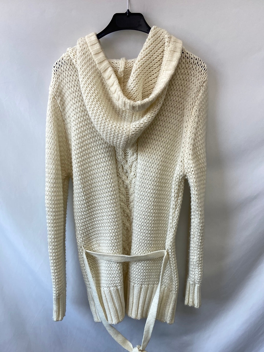 H&M.Cárdigan beige largo botones T.42 (m/l)