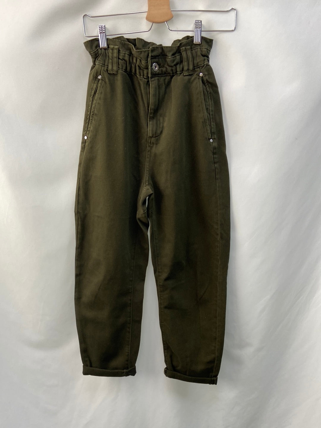 ZARA. Green paperback trousers size 34