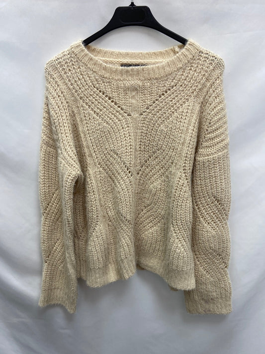 MANGO.Jersey beige gordito T.s