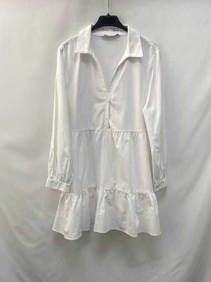 ZARA. vestido camisero T.L