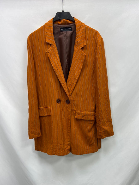 SFERA. Blazer naranja rayas T.s