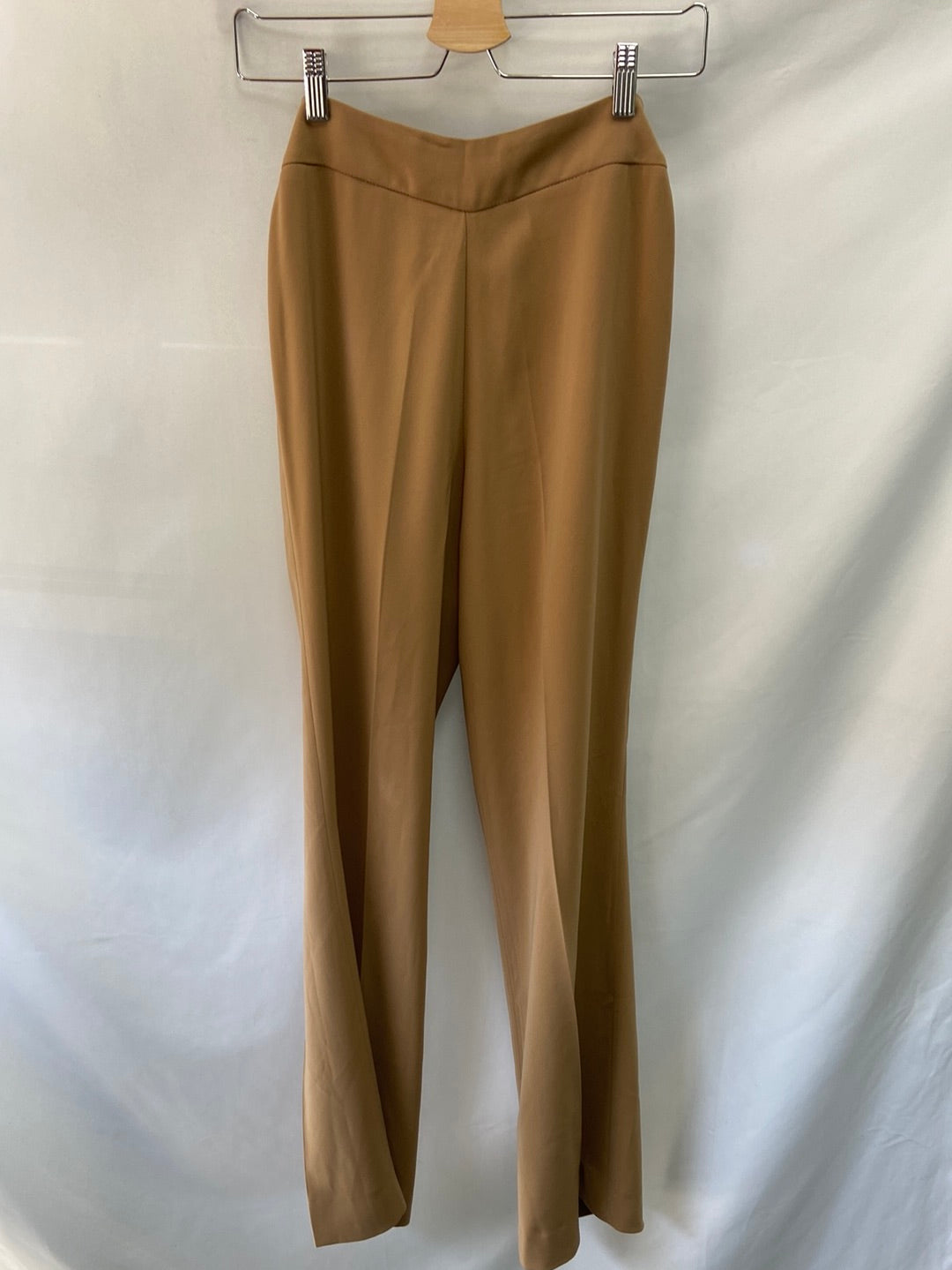 PEDRO DEL HIERRO. Camel pleated trousers, size 36