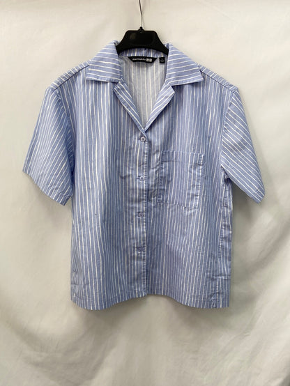 UNIQLO.Camisa rayas manga corta oversized T.S