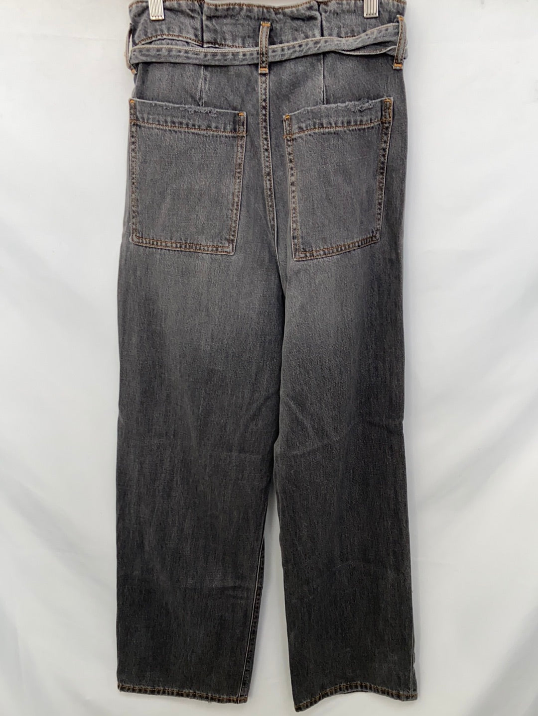 ZARA.Wide grey straight jeans size 34