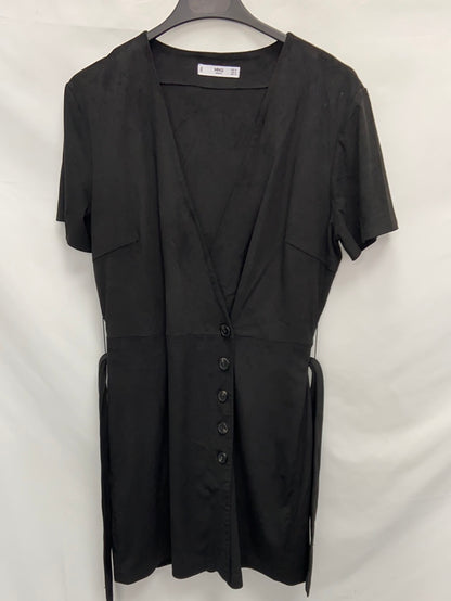 MANGO.Black suede dress TM