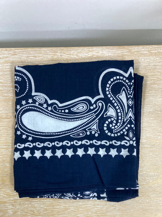 FRAAS. Blue square amoeba scarf