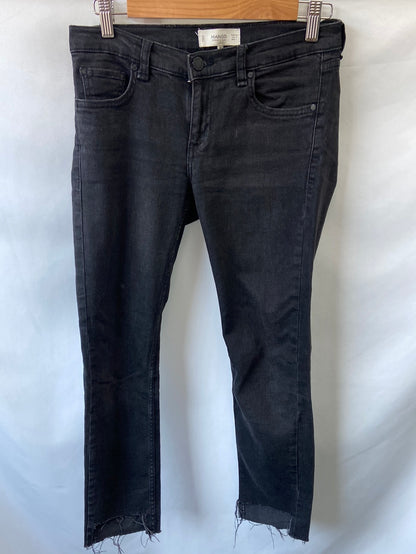 MANGO. Black jeans size 34 (38)