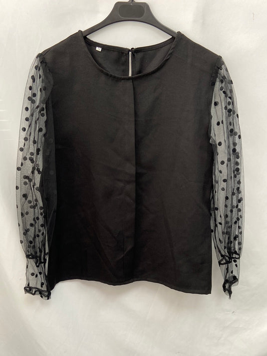 OTRAS.Blusa mangas plumeti T.M