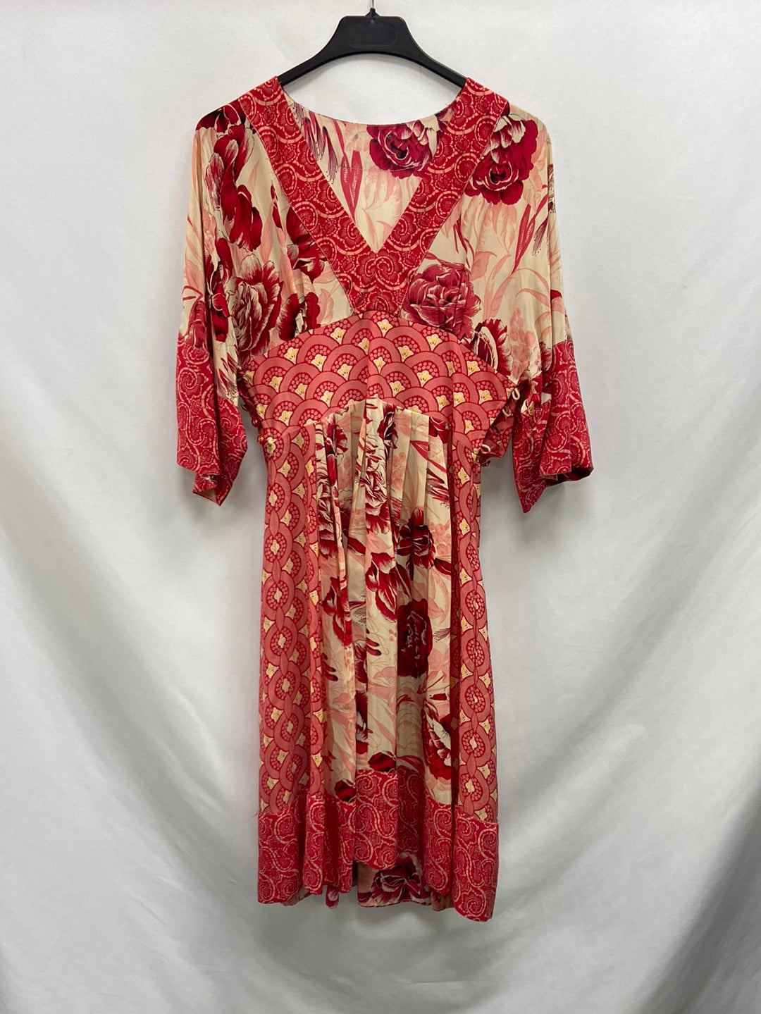 OTRAS.Vestido corto fluido estampado T.S