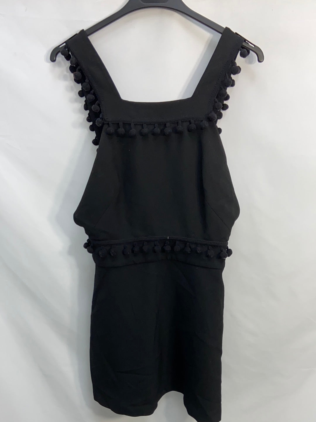 ZARA.Black tassel dress S.XS