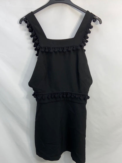 ZARA.Black tassel dress S.XS