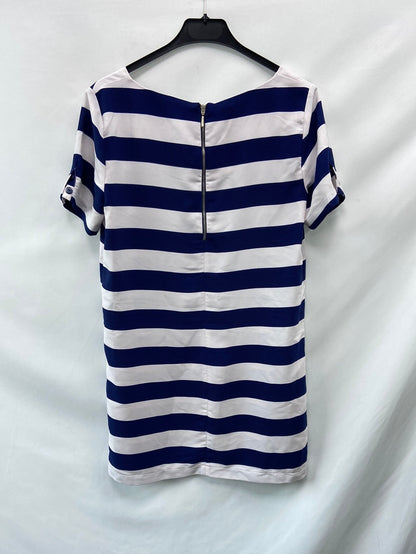 STRADIVARIUS.Vestido corto rayas T.M