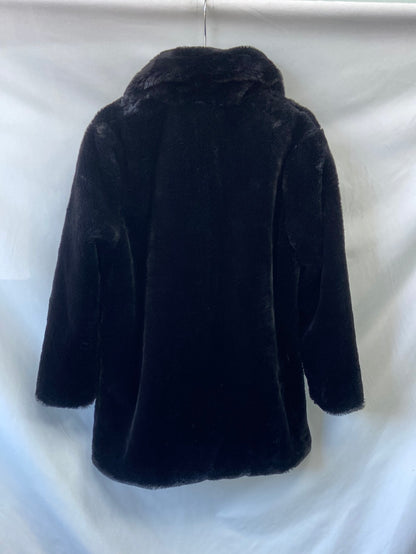 MarketEASY WEAR.Abrigo pelo negro T.L