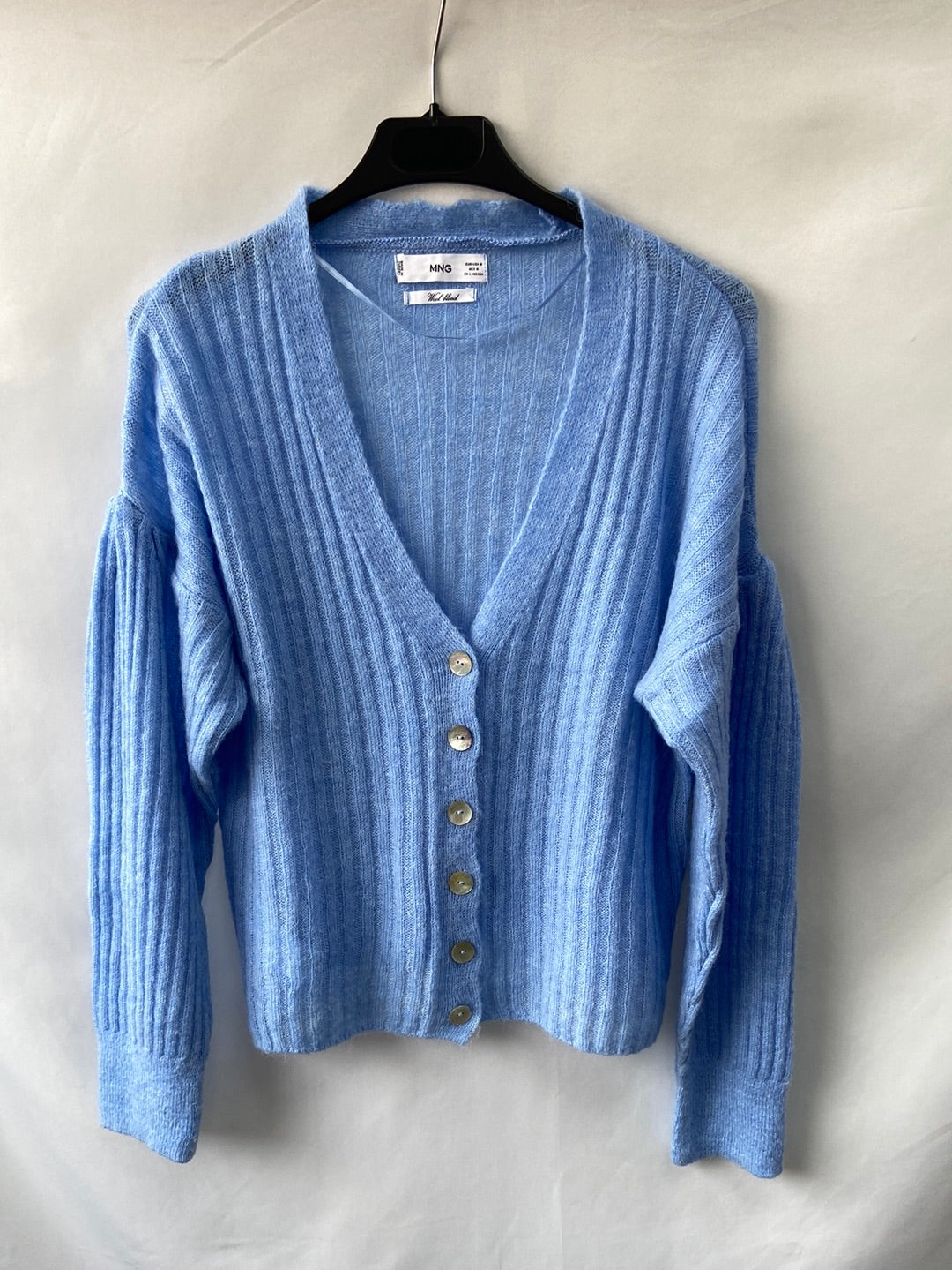 MANGO. Rebeca azul botones T.m