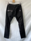 A-STYLE.Pantalones negros detalles brillantes T.36/38