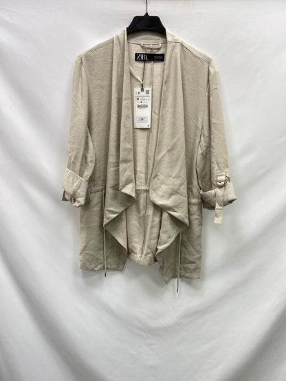 ZARA. Beige fluid jacket TM
