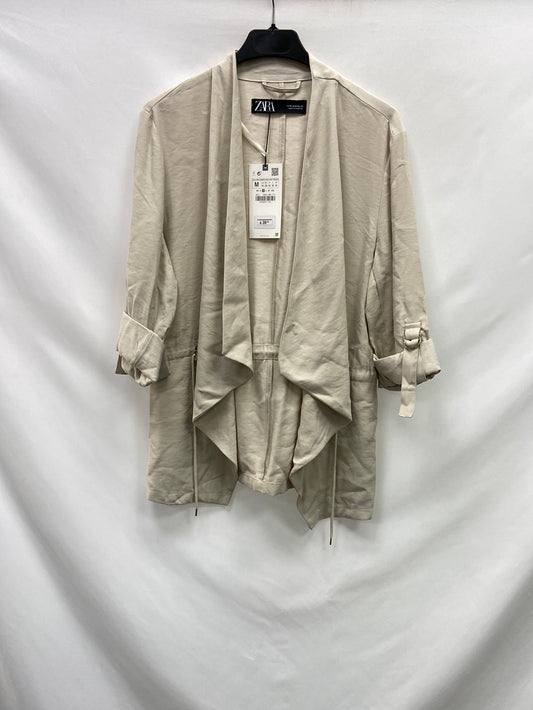 ZARA.Chaqueta fluida beige T.M