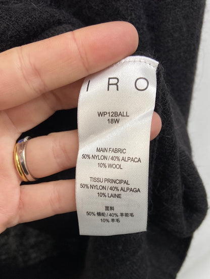 IRO. Jersey negro lana encaje T.XS