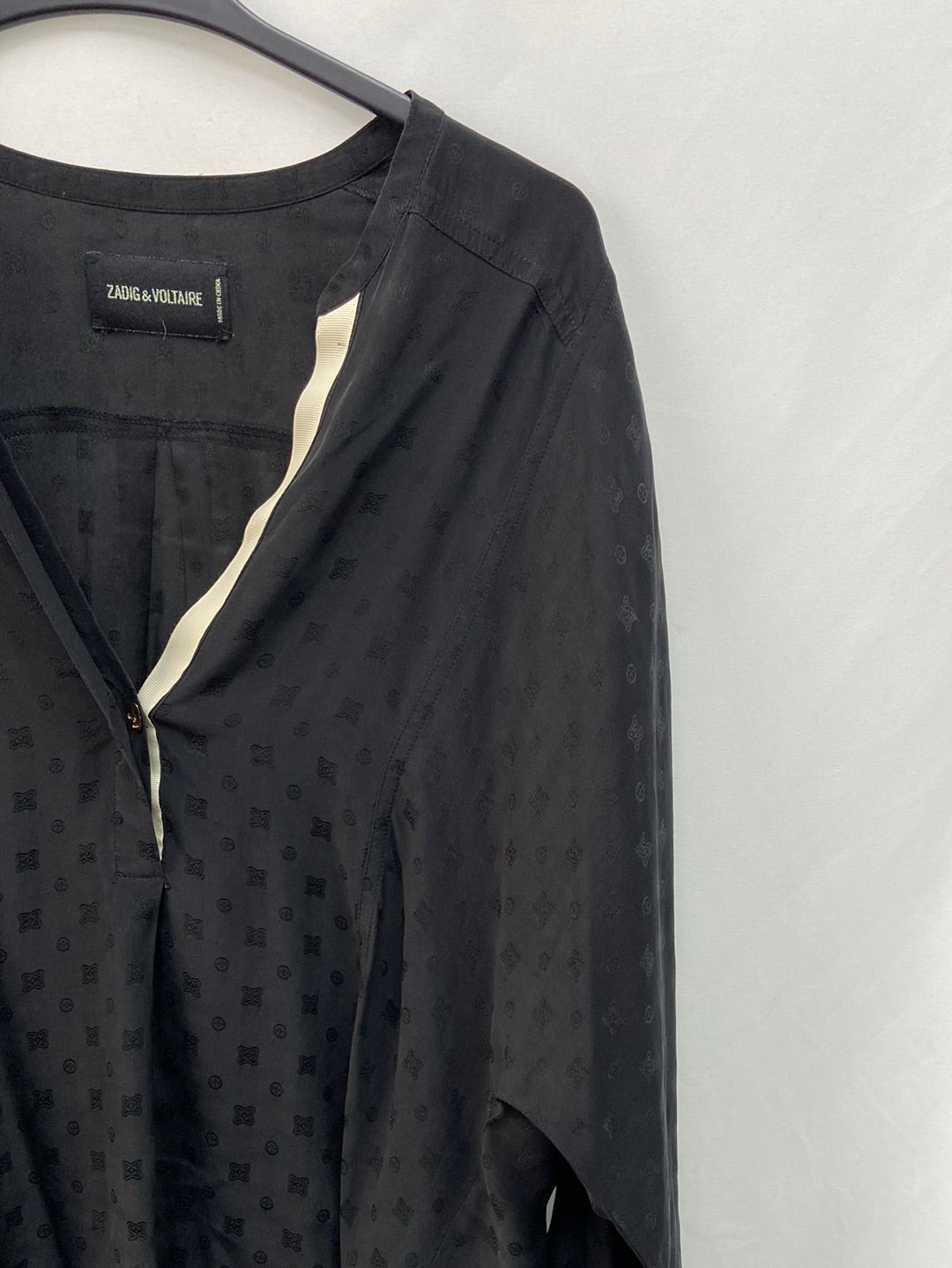 ZADIG&amp;VOLTAIRE.Black silk TS blouse