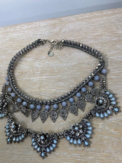 LOLA LA BOLA. Collar choquer plateado