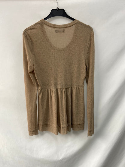 NATURA.Brown knit top Ts