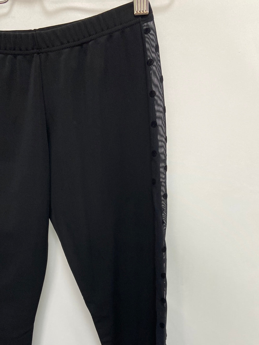 CALZEDONIA.Leggings negros transparencias T.s