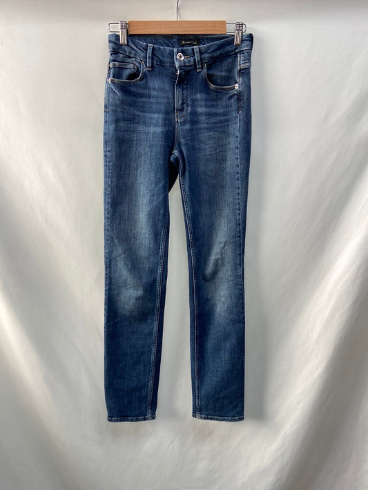 MASSIMO DUTTI. Pantalón denim clásico T.34