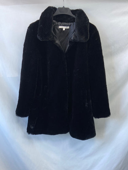 MarketEASY WEAR.Abrigo pelo negro T.L