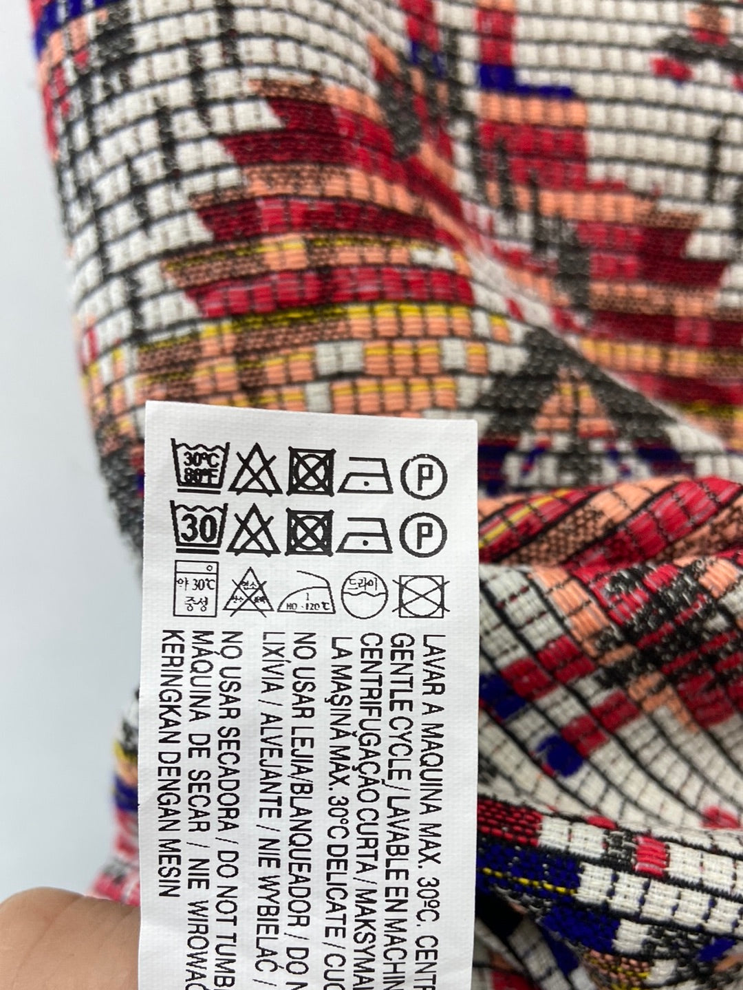 PULL&BEAR.Falda corta étnica flecos T.M