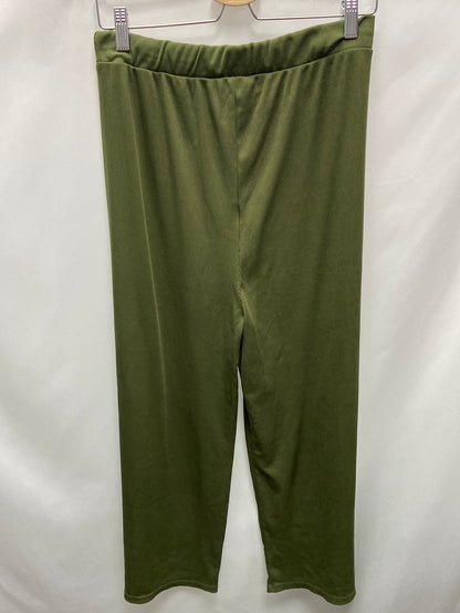 SPRINGFIELD.Green ribbed culottes TM