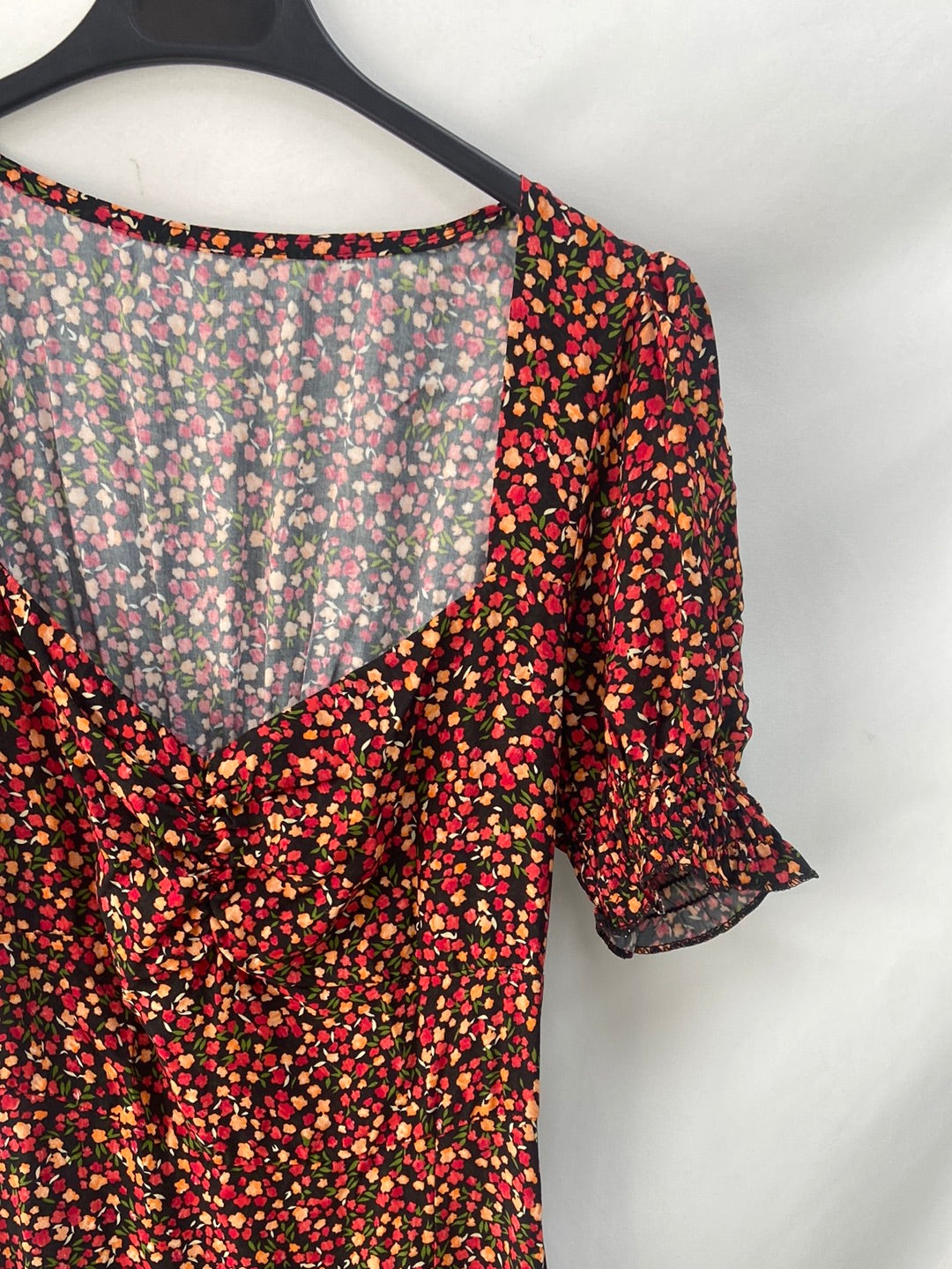 PURA VIDA.Vestido largo flores T.S