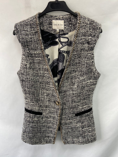 LUCY&CO.Chaleco tweed gris T.M