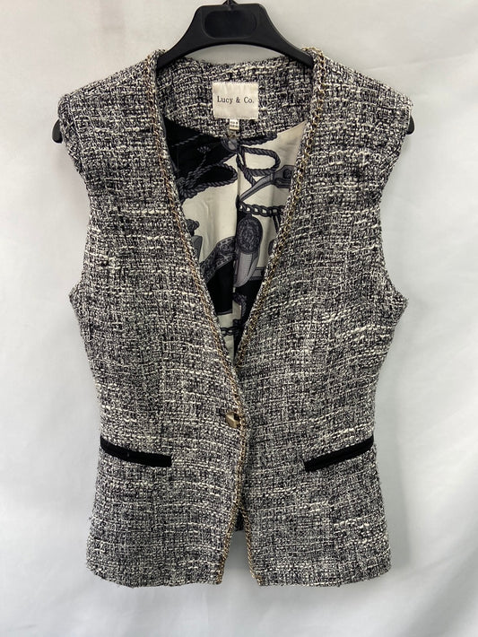LUCY&CO.Chaleco tweed gris T.M