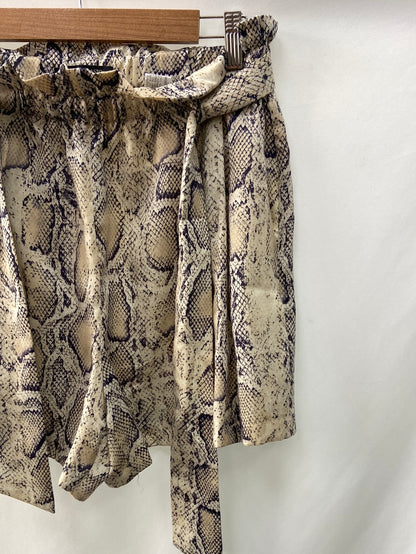 Snake Print Paperbag Snakeskin Paperbag Shorts Paperbag Shorts