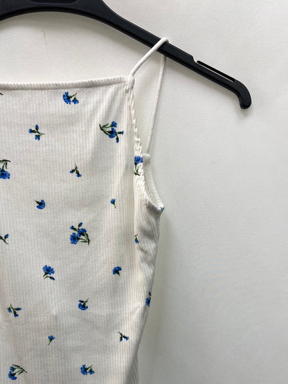 H&M.Body punto blanco halter T.XS