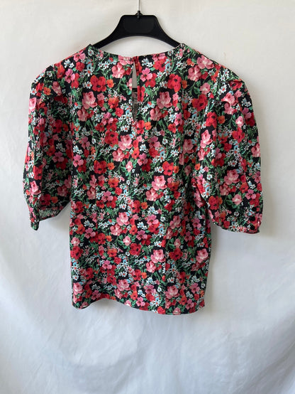 ZARA.Top flores T.S