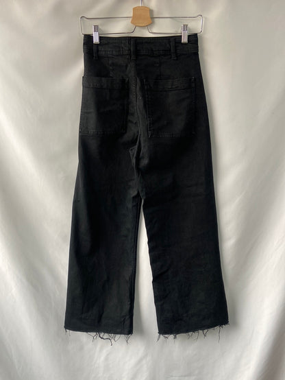 ZARA. Black culotte jeans size 36