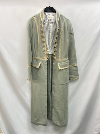 ZARA. Long coat with Ts trims