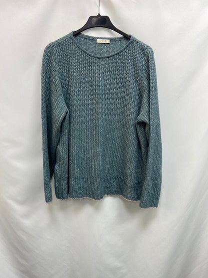 EMES. Heathered Blue Sweater Tu(m)