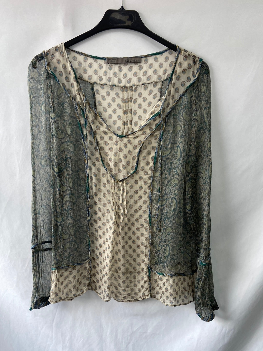 ZARA. Amoebas blouse TL