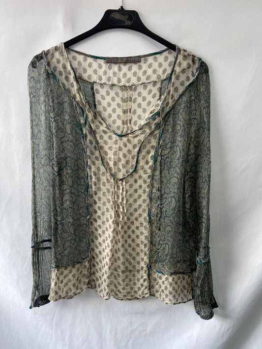 ZARA. Amoebas blouse TL