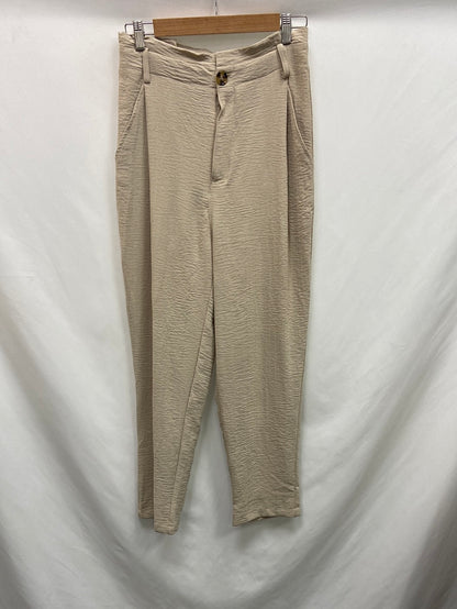 EASY WEAR. Flowing beige trousers size 36